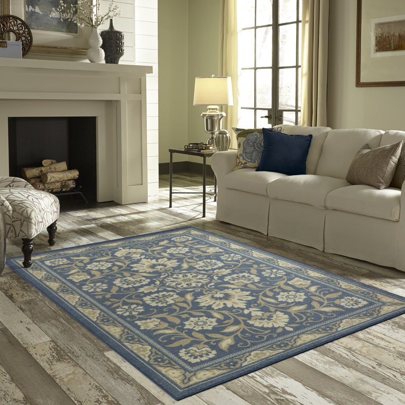 Alcesta  Damask Indoor Rug, Rectangle 5' x 7'