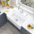 30" L x 18" W Single Bowl Fireclay Farmhouse Kitchen Sink with Sink Grid