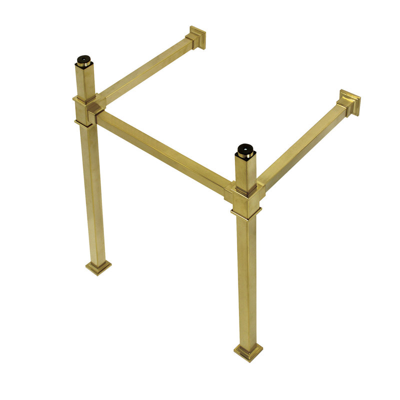 Kingston Brass Fauceture Stainless Steel Console Sink Legs, Brushed Brass