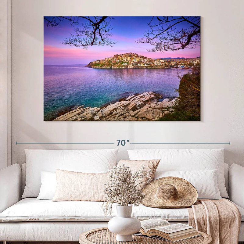 Gillard Kavala, bord de mer, H 34 po x l 51 po