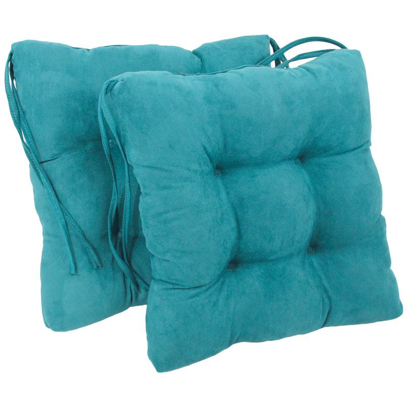 Outdoor 3.5'' Seat Cushion, Aqua Blue