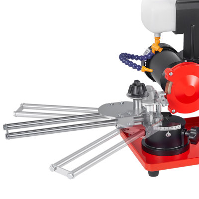 Affûteur de lame de scie circulaire avec réservoir d'eau, meuleuse à angle rotatif 370W 3590 tr / min, machine d'affûtage par injection d'eau avec meule de 5 po - Convient aux lames de scie circulaire de .23,2 po à Φ27,5 po