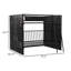 Lit superposé simple avec base de canapé futon, structure en métal noir moderne