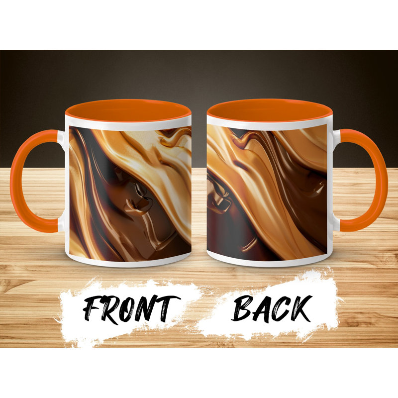 Ceramic Coffee Mug, Orange