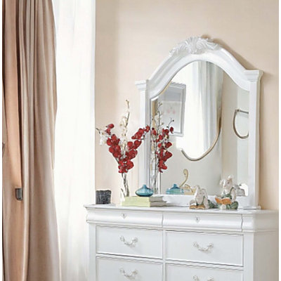 Estrella White Finish Mirror
