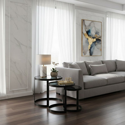 Brigg Glass Top Nesting Tables
