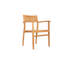 Fauteuil empilable Jazzabella, bois de teck
