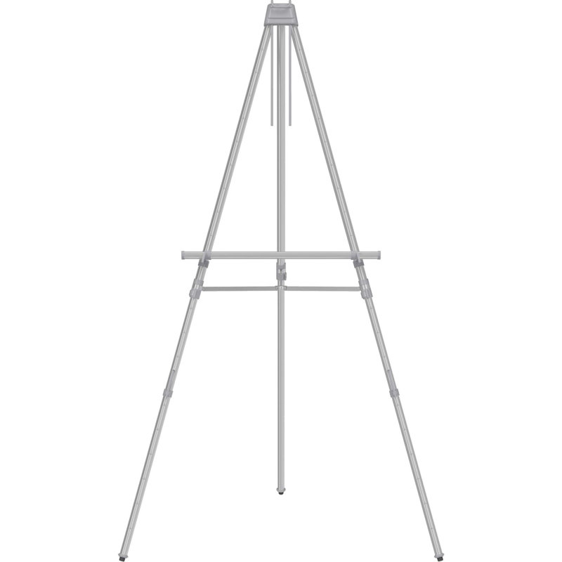 Silver Adjustable Aluminum Telescopic Floor-Standing Easel Stand