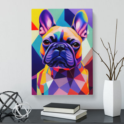 French Bulldog Hypreprism - Wrapped Canvas