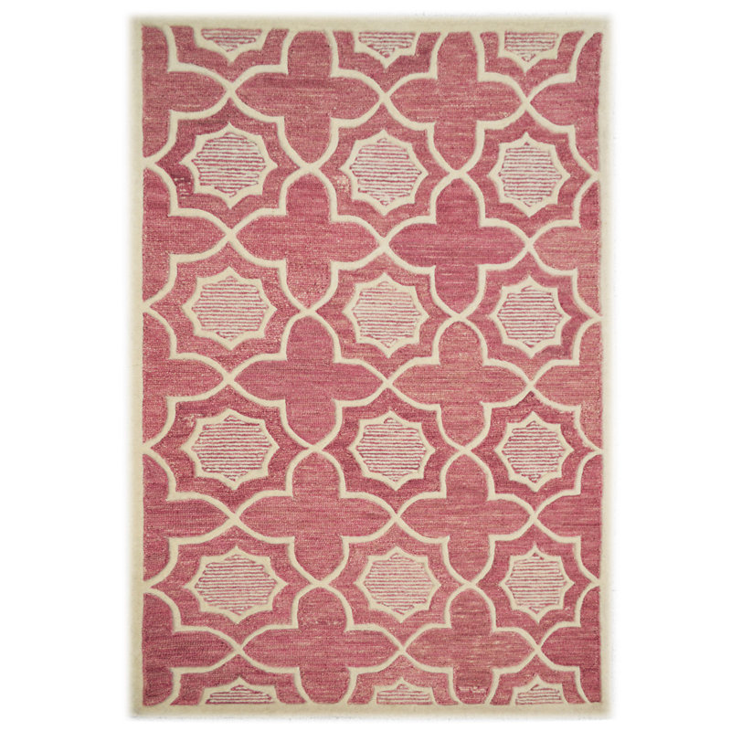 Lifestyle Geometric Wool Area Rug, Rectangle 122 x 183cm