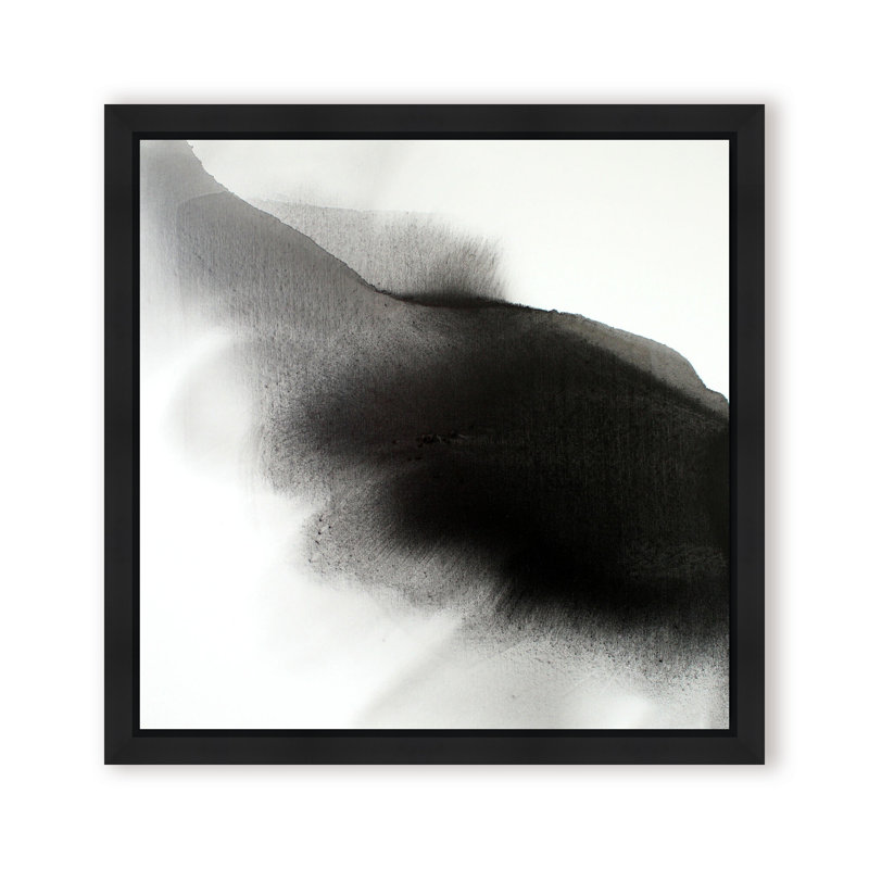 Abstract The Darkness Always Leads to Light by  - Picture Frame Graphic Art, 12" H x 12" W x 2.375" D, Black