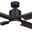 Ventilateur de plafond standard à DEL à 4 pales de 52 po avec télécommande et ensemble d'éclairage inclus Gudgen-1691285931