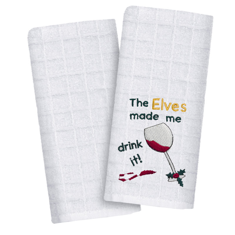 Cotton Embroidered Kitchen Towel Linen Set