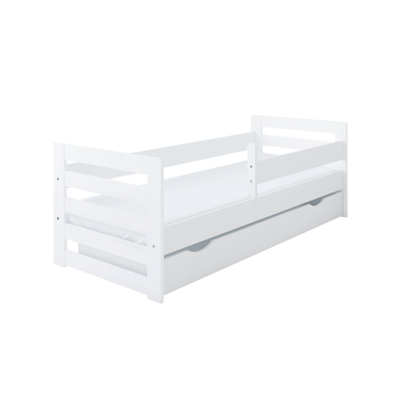 Noam Cabin Bed with Storage Included, 80 x 160cm, White