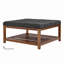 Grande table basse carrée avec repose-pieds 400 LBS