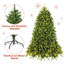 Sapin de Noël artificiel extra vert avec 650 lumières DEL-1844055025