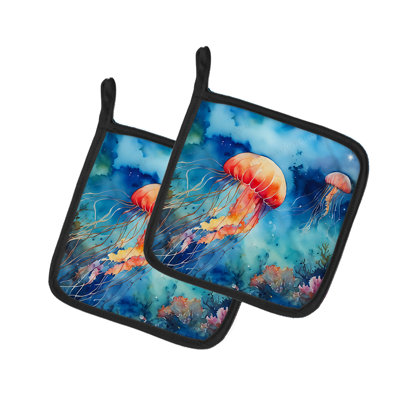 Caroline's Treasures Nautical Collection Polyester Potholder Set