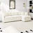 Modern Chenille Loveseat Sofa Couch With Ottoman-506217864-506217867