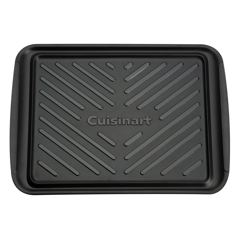 Large Black and Red Melamine Grilling Prep and Serve Trays