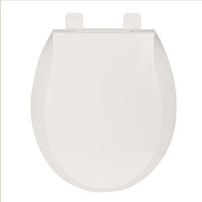 Space Saving 17 Inch Round Toilet Seat PP Combo Soft Close Quick Install