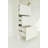 Elise Modular Wood Closet System With Mirror In White
