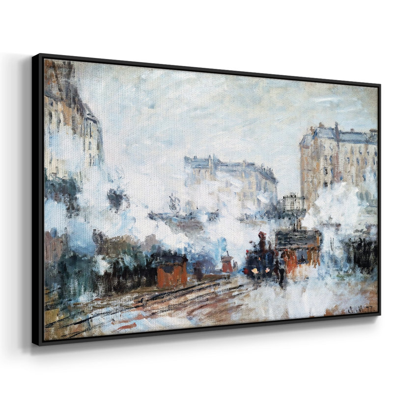 Saint encadré sur toile, H 27 po x l 41 po x P 2 po, Noir