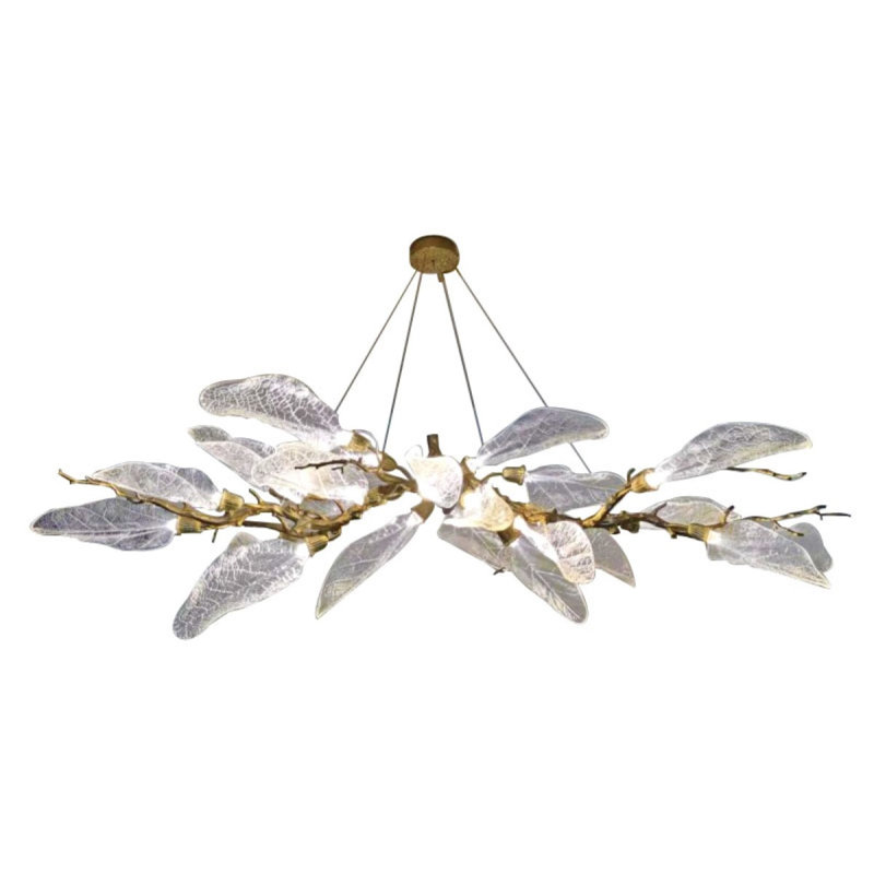 Lustre à 4 lumières Murana, Bronze huilé, Cognac, 26” Wide x 32" Depth x 25” Height