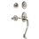 Nostalgic Warehouse Classic Plate S Grip Handleset with Single Cylinder Deadbolt and Swan Lever