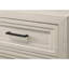Commode contemporaine blanche cassée à 6 tiroirs 1pc avec motif géométrique pour chambre à coucher moderne