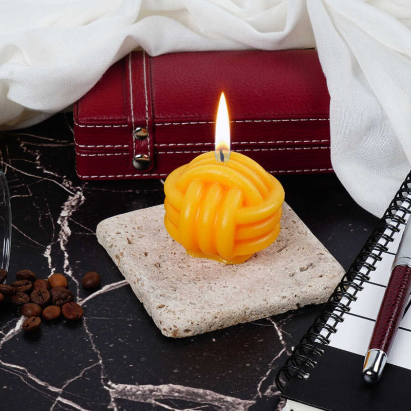 Scented Designer Candle, Yellow