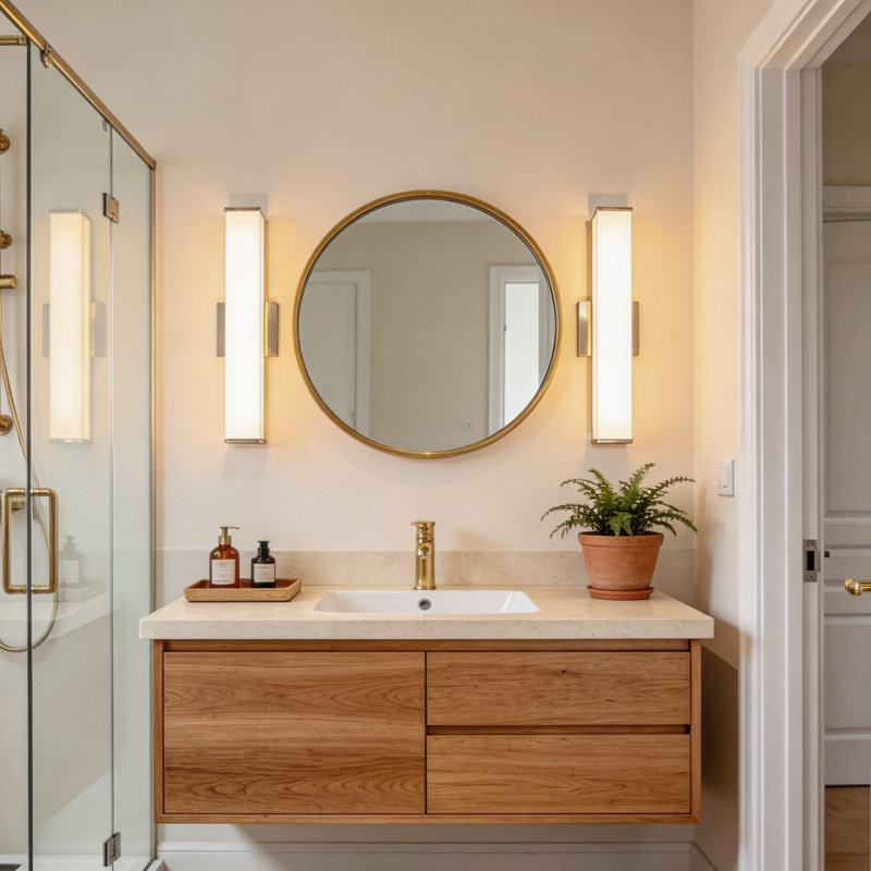 24'' Dimmable LED Bath Bar Bathroom Vanity Light Linear Vanity Lights Over the Mirror