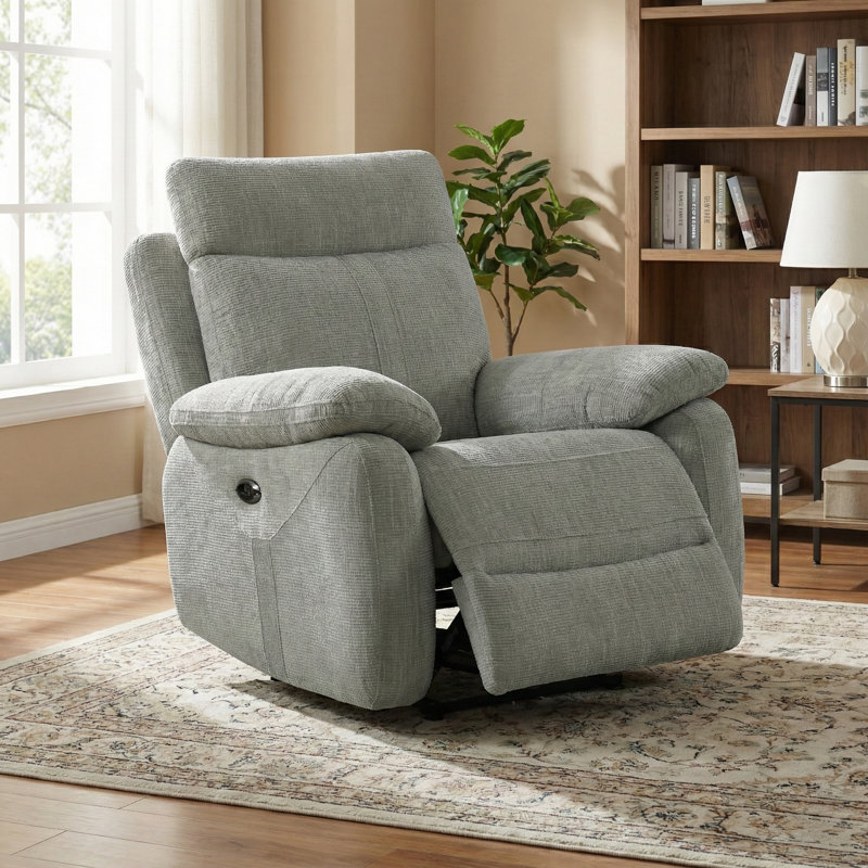 Bikash 96cm Wide Standard Recliner, Beige