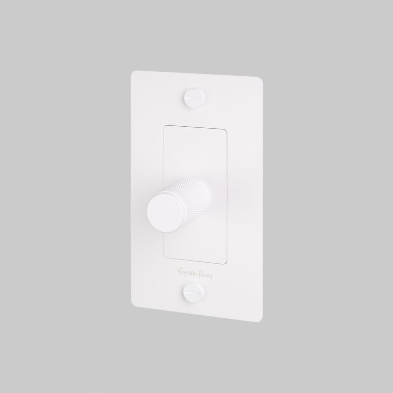 1G Dimmer / Logo, Brass, 1 Gang