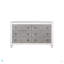 Commode Katia gris rustique et blanc vieilli