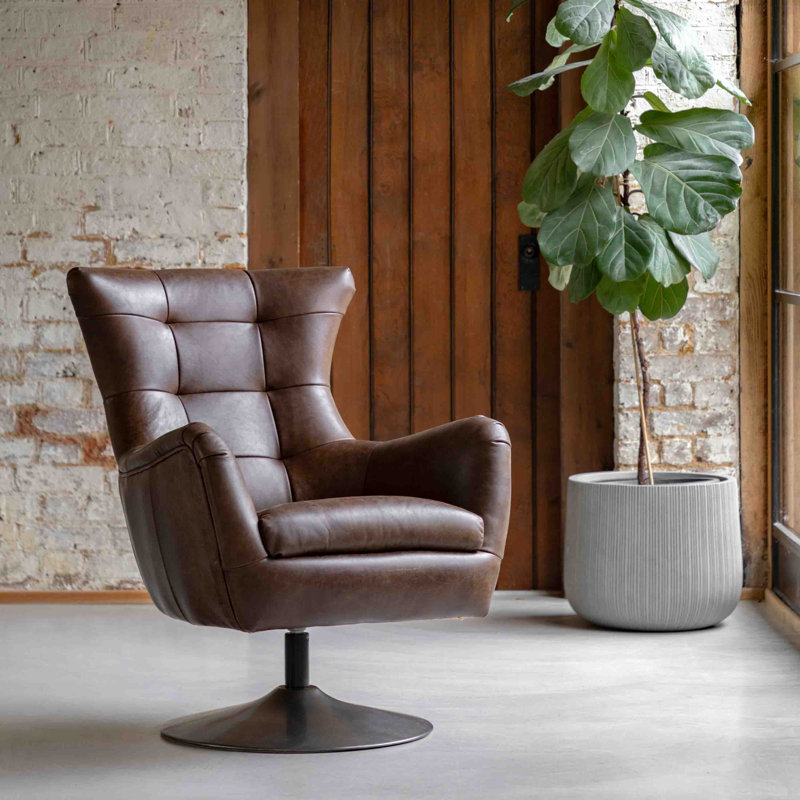 Upholstered Swivel Accent Chair