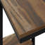 Table d'appoint, en forme de C, bout, côté, collation, stratifié, métal, contemporain, moderne-320901731