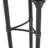 Metal Tall Floor Black Hurricane Lamp with 3 Posts and Round Base