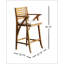 Tabouret de bar 2 pièces Hermosa
