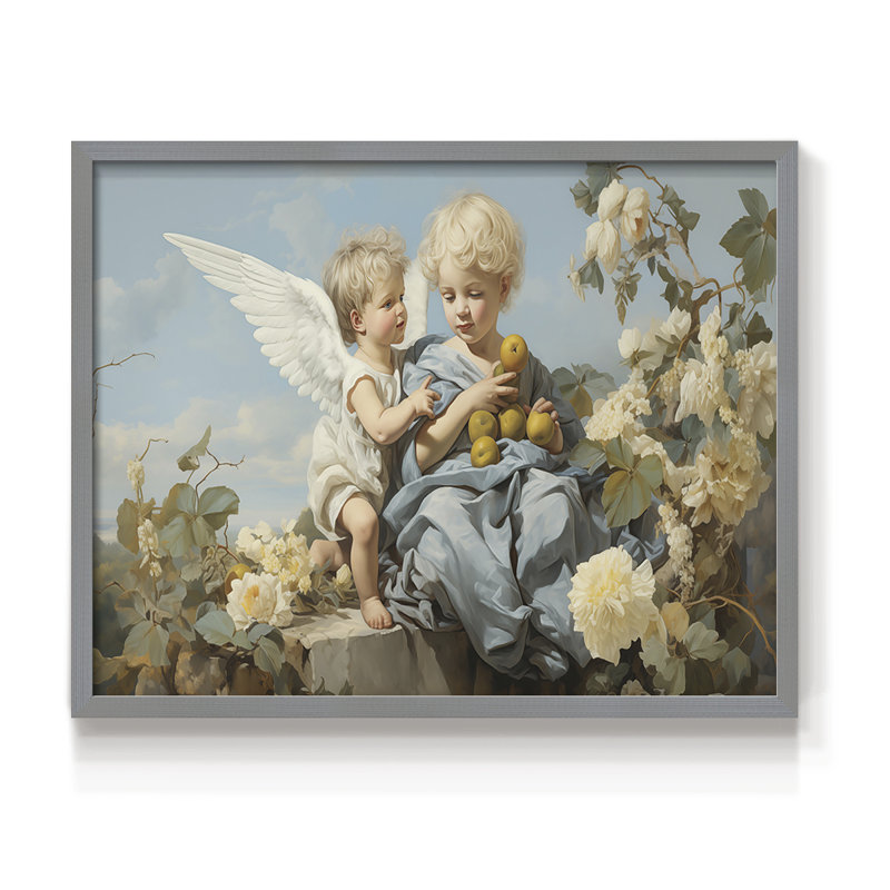 Angels From Above-VI - Reproduction encadrée - Restickable, H 22 po x l 28 po, Cadre gris
