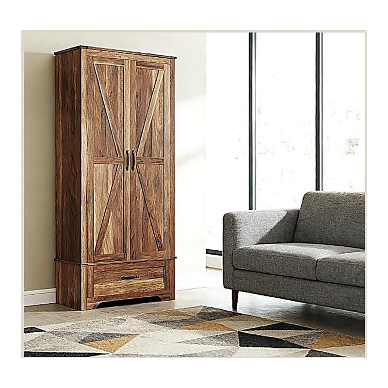 Armoire de cuisine, armoire avec tablettes réglables