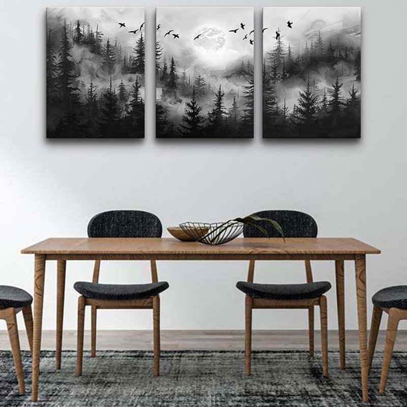 3 Piece Wrapped Canvas Print, 40" H x 30" W