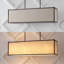 Luminaire suspendu rectangulaire à 4 lumières pour îlot de cuisine Amberson