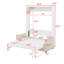 Lit escamotable double avec coussin-948378317