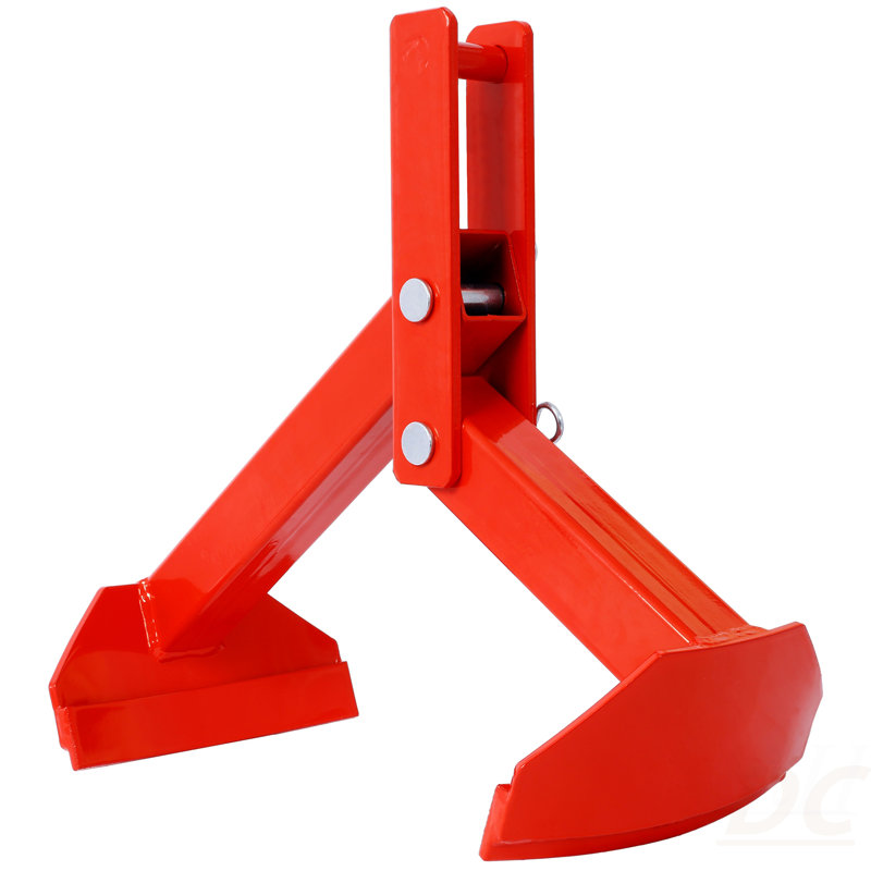 Élévateur à tambour en acier - Capacité de charge sécuritaire de 1 100 lb (WLL) sécurisée, fiable, de couleur rouge, Rouge