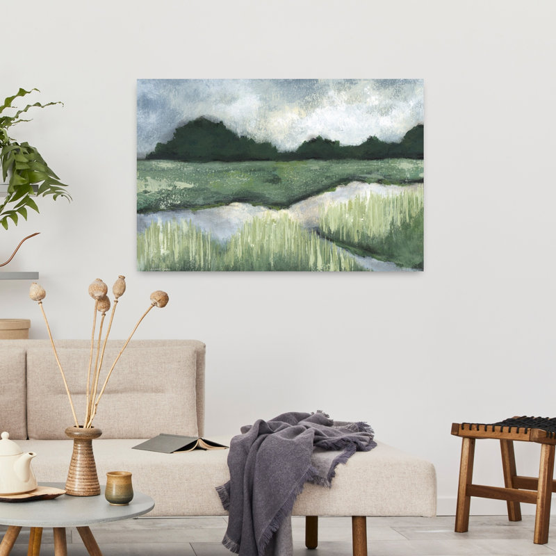 Solitude, paysage abstrait contemporain, art naturel, H 36 po x l 24 po