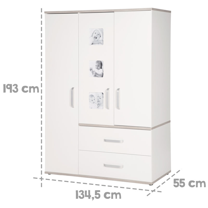 Moritz 3-Piece Nursery Furniture Set, 102cm H x 94cm W x 78cm D