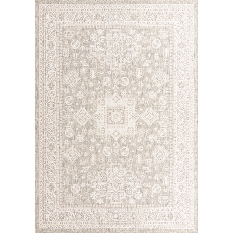 Outdoor Chand Area Rug Camel Color, Rectangle 3'3" x 5'3"