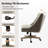 Jovita 38.5"H Farmhouse Tilting Task Chair with Solid Wood Base and Button-Tufted-671079820