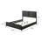51-inch Upholstered Eastern Bed Black-1209922670