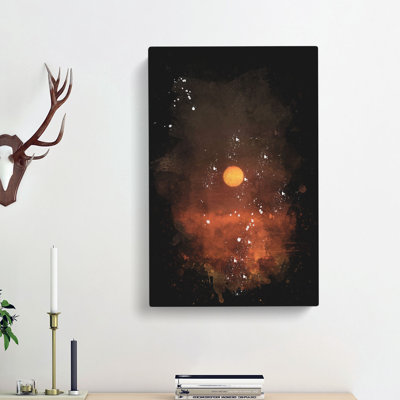 Sunset On Fire - Wrapped Canvas Painting